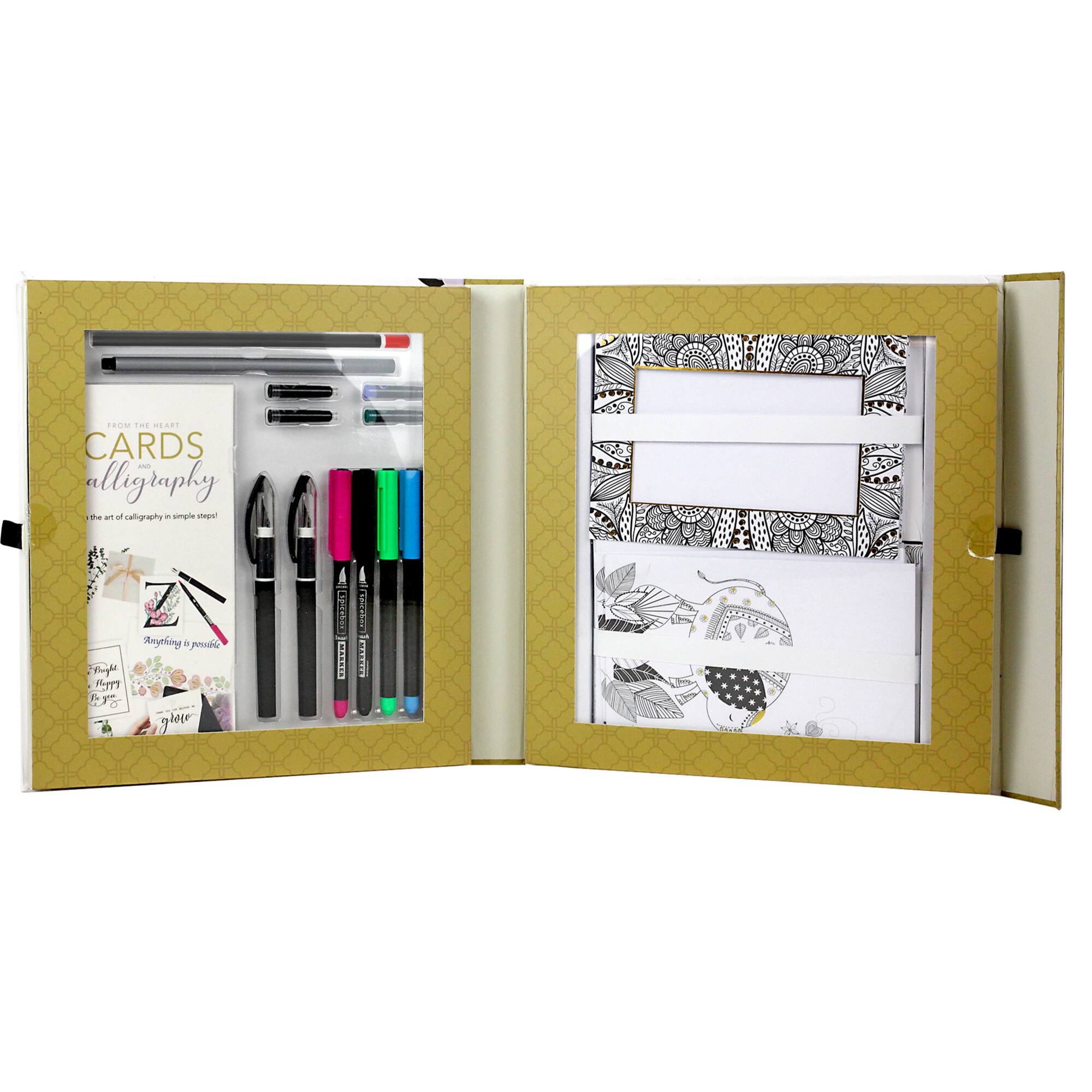 SpiceBox Sketch Plus Cards & Calligraphy Kit